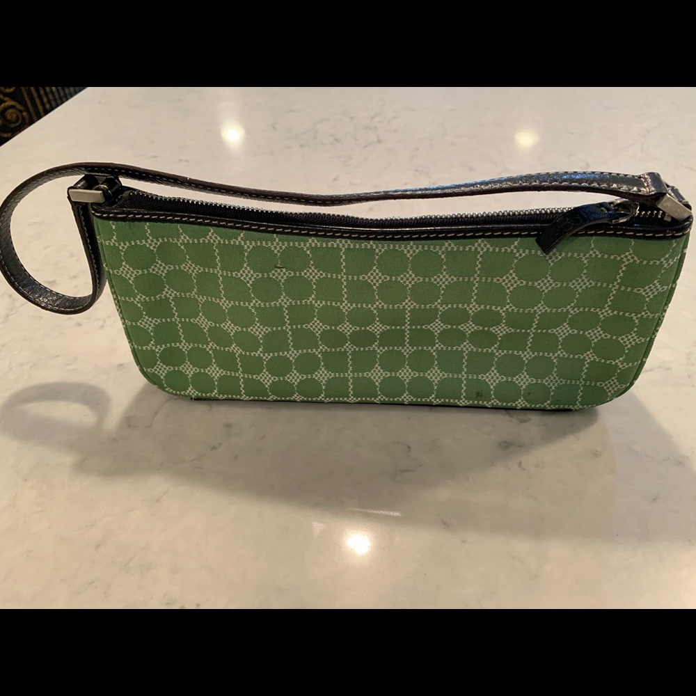 KATE SPADE Green Dot Noel Print Purse